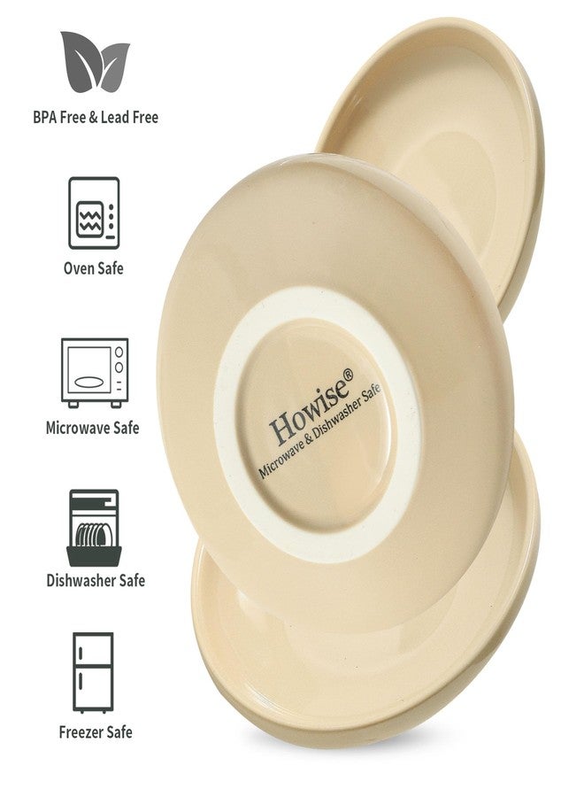 Howise 3 PCS Ceramic Cat Bowls, 5.5 in Pet Food Bowl Cat Dishes for Food and Water, Small Dog Dish(Khaki) - Image 3